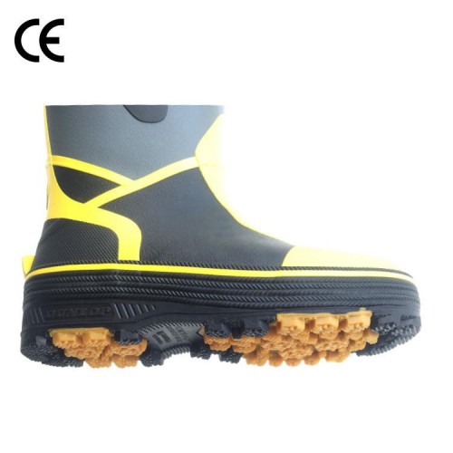 Security Non-slip Sole Easy Hand Waterproof Labor Rubber Upper Fish Rain Safety Rainboots Gum Boots